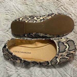 Leopard print, Lucky Brand, size 8.5, brand new ballet flat slip-on shoes